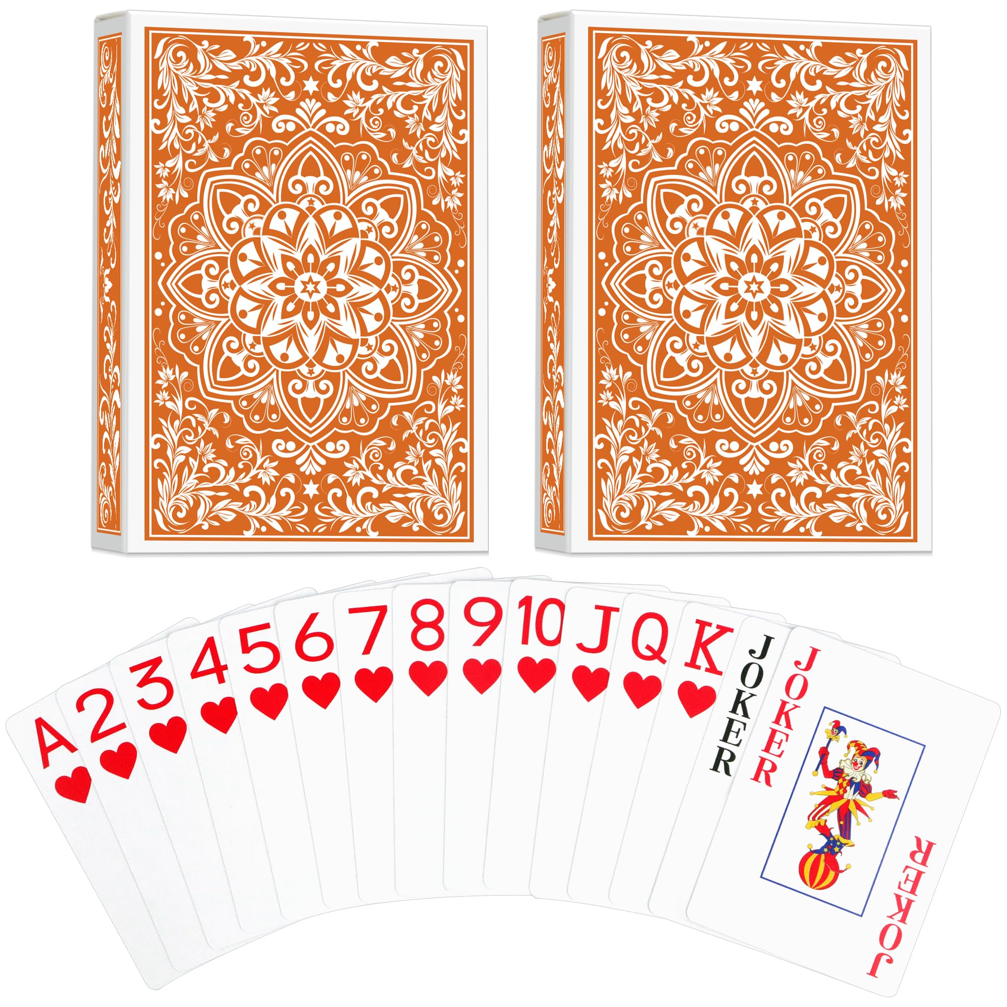 Aomaic playing cards (Orange/Orange)