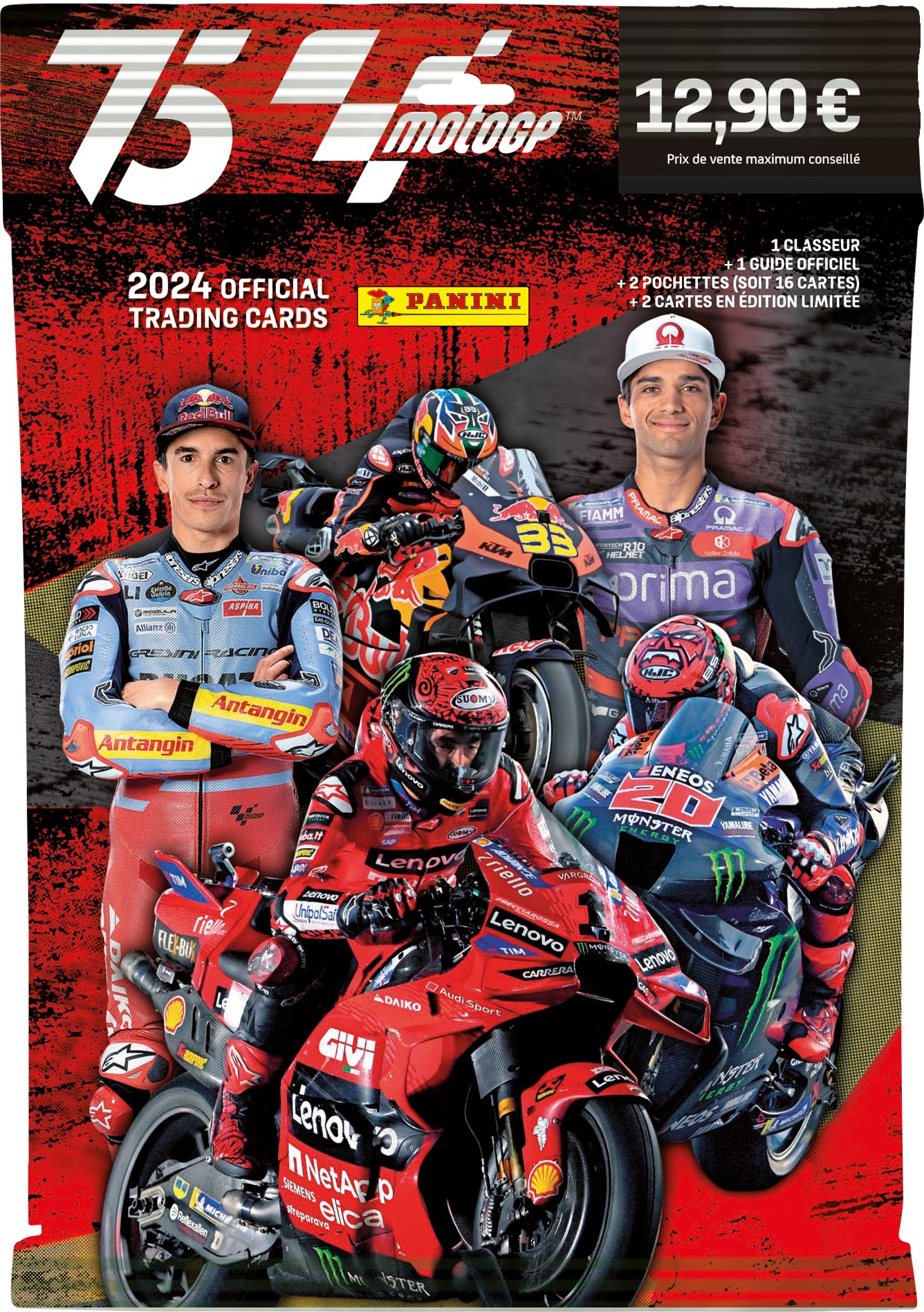 Pack de Démarrage - PANINI - Moto GP 2024 TC - Classeur + 2 pochettes + 2 cartes édition limitée