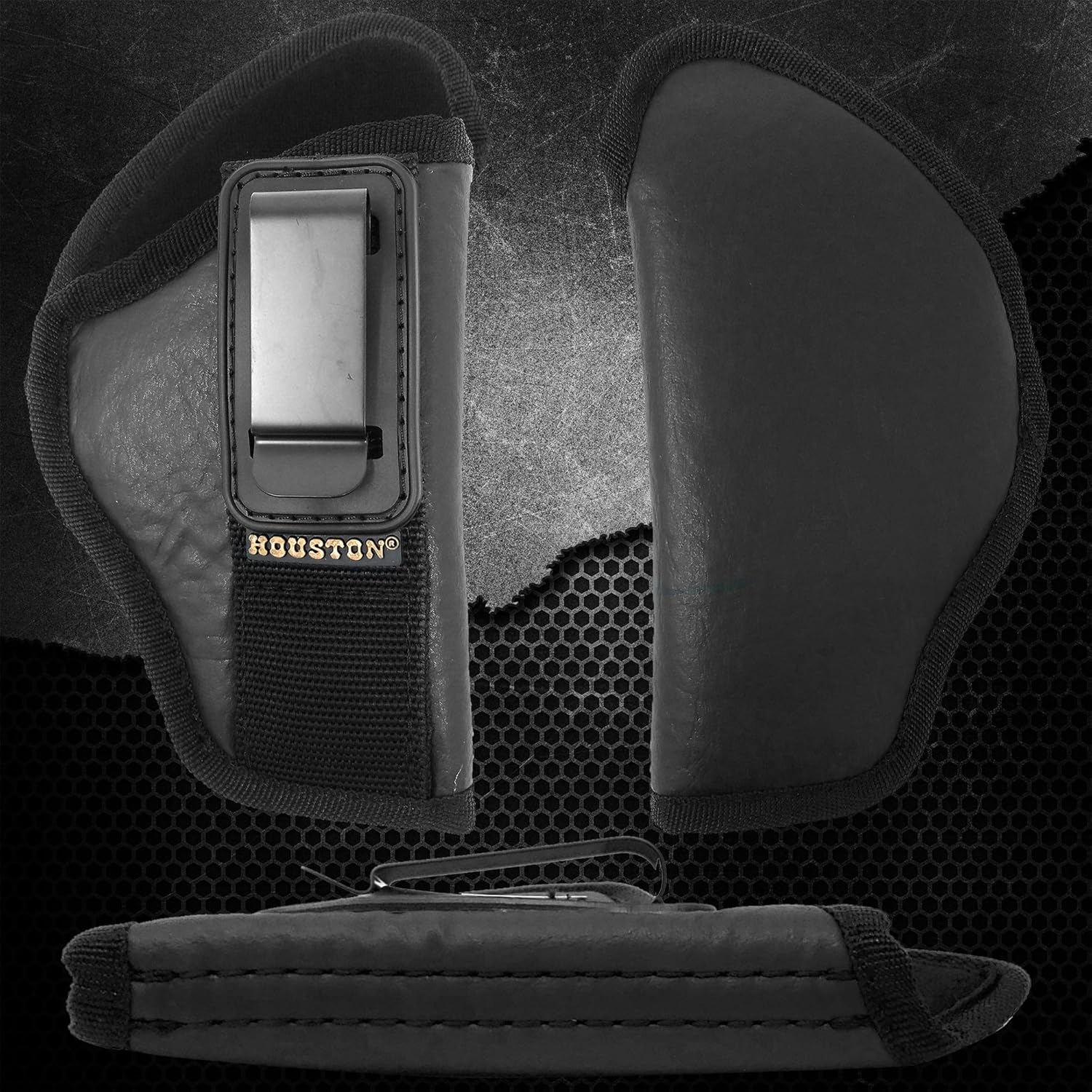 IWB Tuckable Gun Holster for Men Concealed Carry Glock Sig P250 Sub Comp, XD Mod. 2-3" 40 & 45, XD9 Sub Comp, Glock 30 / 30S / 39 - Gun Holster for Women/Men - Concealed Holsters by Houston