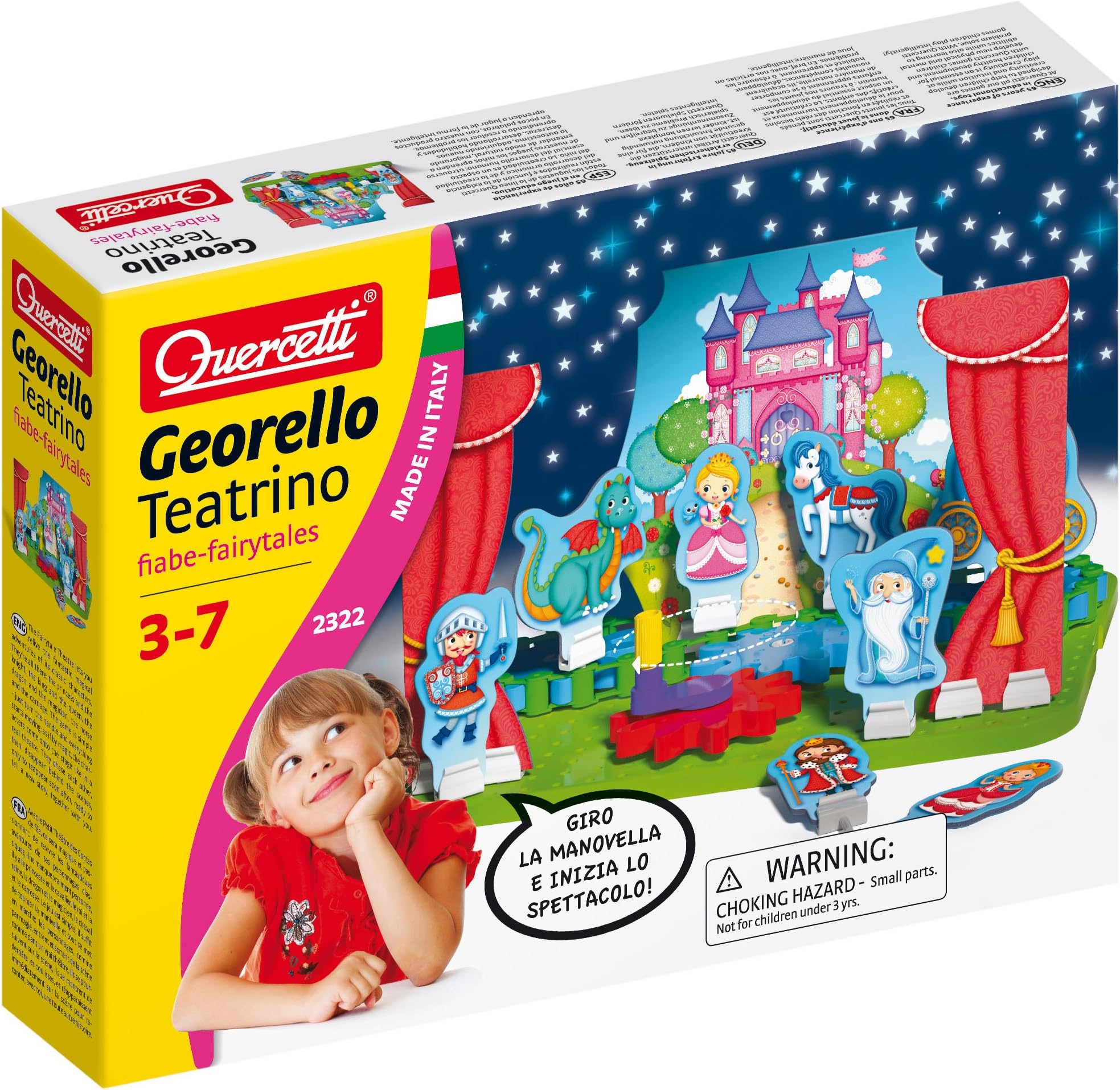 Quercetti 2322 Georello Theatre Fairy Tale Building – Gears