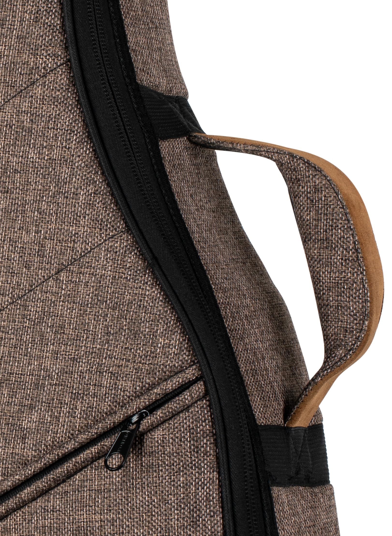 Ortega Guitars Soft Case pour Guitare - Dreadnought - Case pour Guitare Acoustique Gaucher - Hauteur 107 cm - Largeur 42 cm - Coton/Toile, Brun (OSOCADN-CP-L)