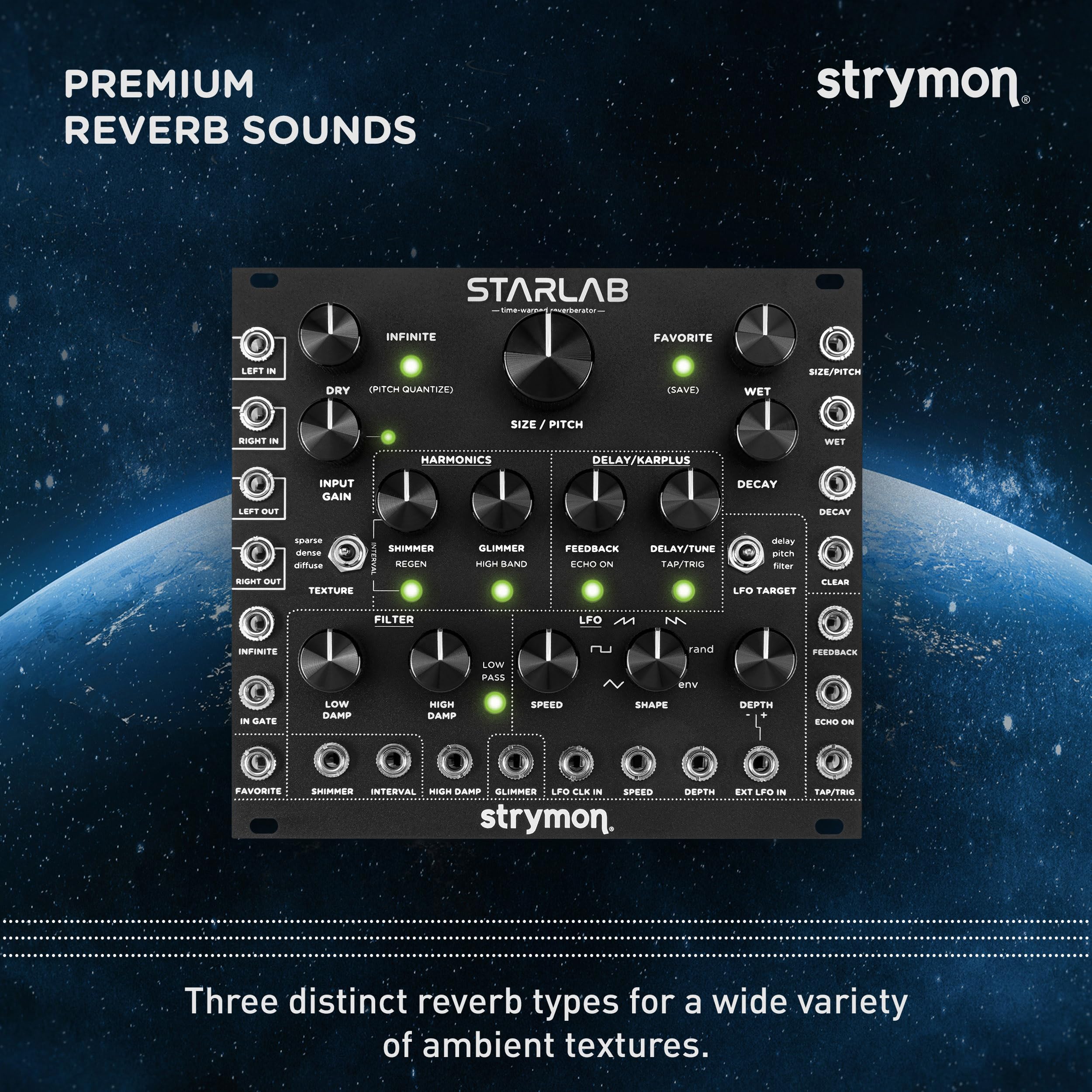 Amazon.com: Strymon Starlab Time-Warped Reverberator Eurorack 