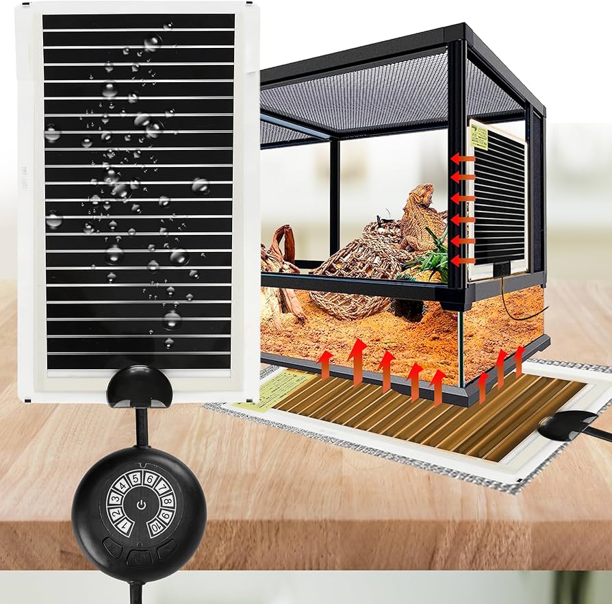 パネルヒーターと温度自動調整器 Amazon.co.jp: ANJOJOA 爬虫類 パネルヒーター ヒーターマット