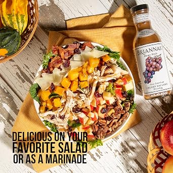 BRIANNAS - Home Style New American Creamy Balsamic Dressing Fine Salad Dressing made with Premium Ingredients - Gluten Free Dressing - 12 oz. Bottle