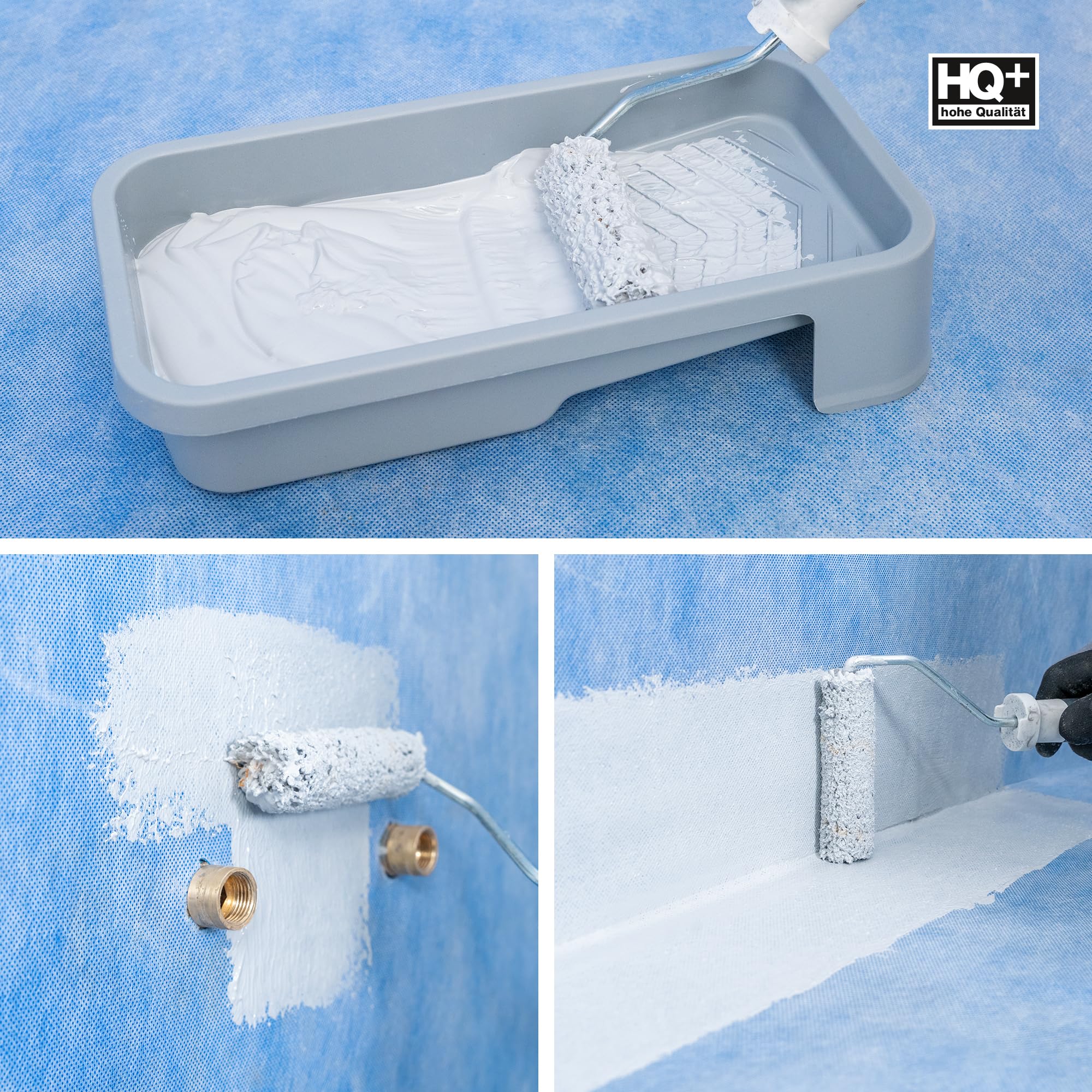 Isolbau Dichtset - Inkl. 1x Flüssigfolie (5,5 kg), 1x IsoGrund (1 L), 1x Dichtband (5 m), 1x Dichtbahn (1 m), 2x Innenecken, 1x Außenecken & 2x Manschetten - MPA