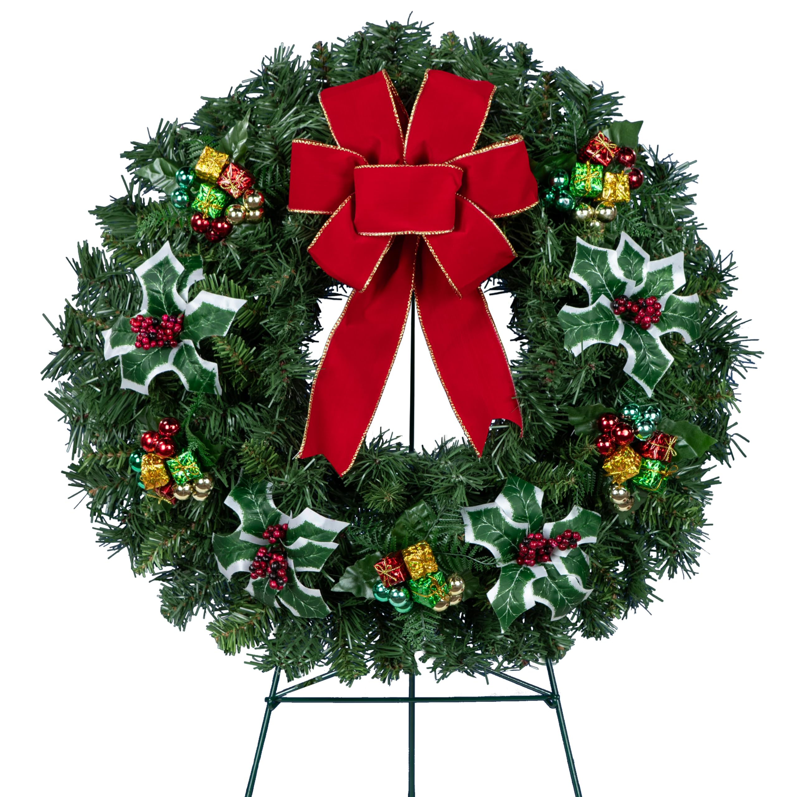 Outdoor Christmas Wreath Stand How To Hang Christmas Wreaths On