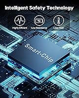 Vista 6 de Cargador de coche para iPhone 17/17 Pro Max/17e de carga rápida, cargador de coche USB C de 40 W + bloque de cargador USB C de 20 W + cable de 2 x 6