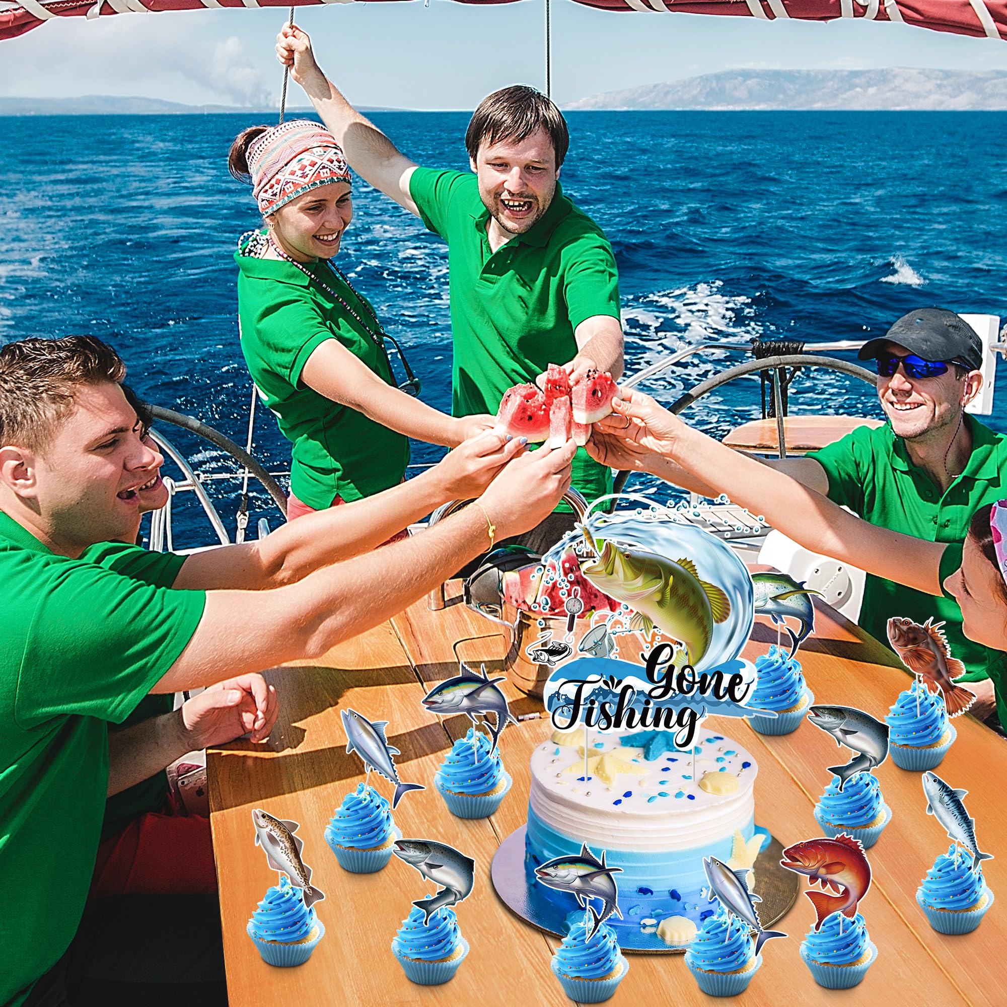 Lot De 25 Décorations De Gâteau De Pirate, Thème Pirate