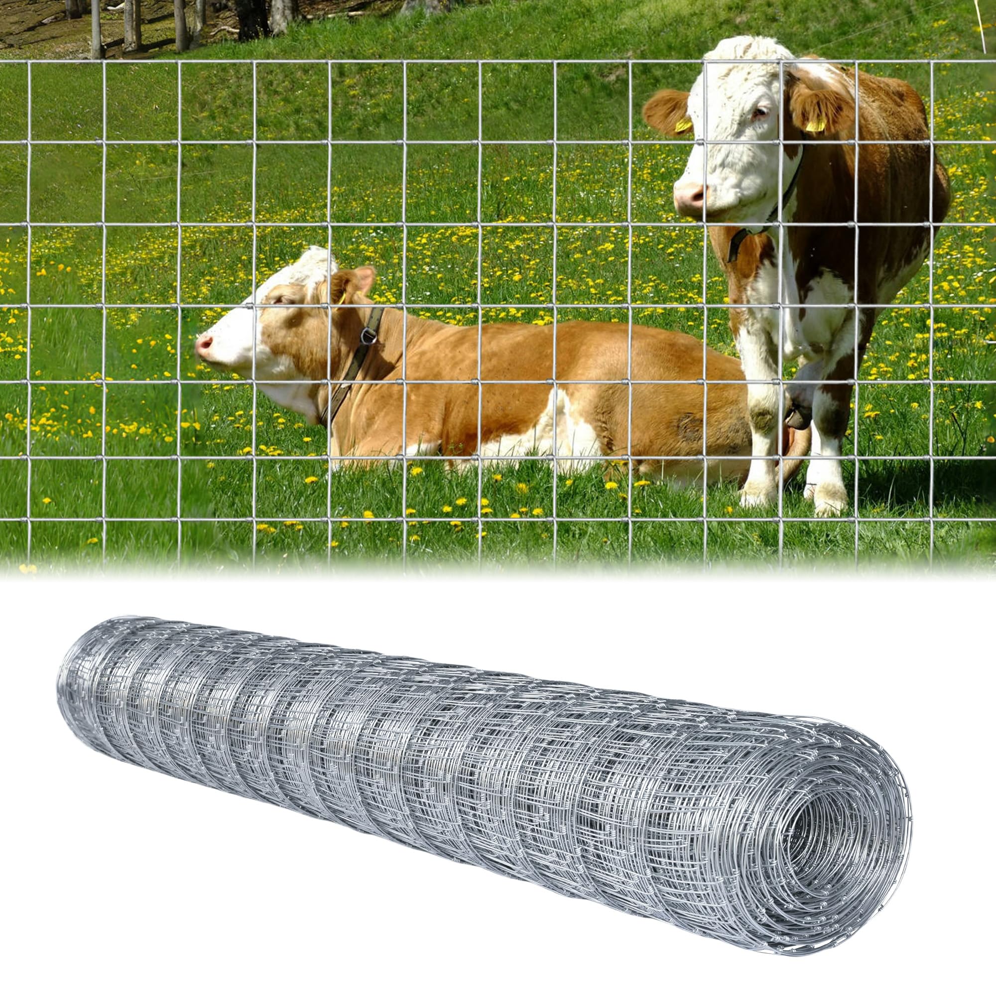 Gardenova 6ft x 100ft Thicker Heavy-Duty Livestock Fence