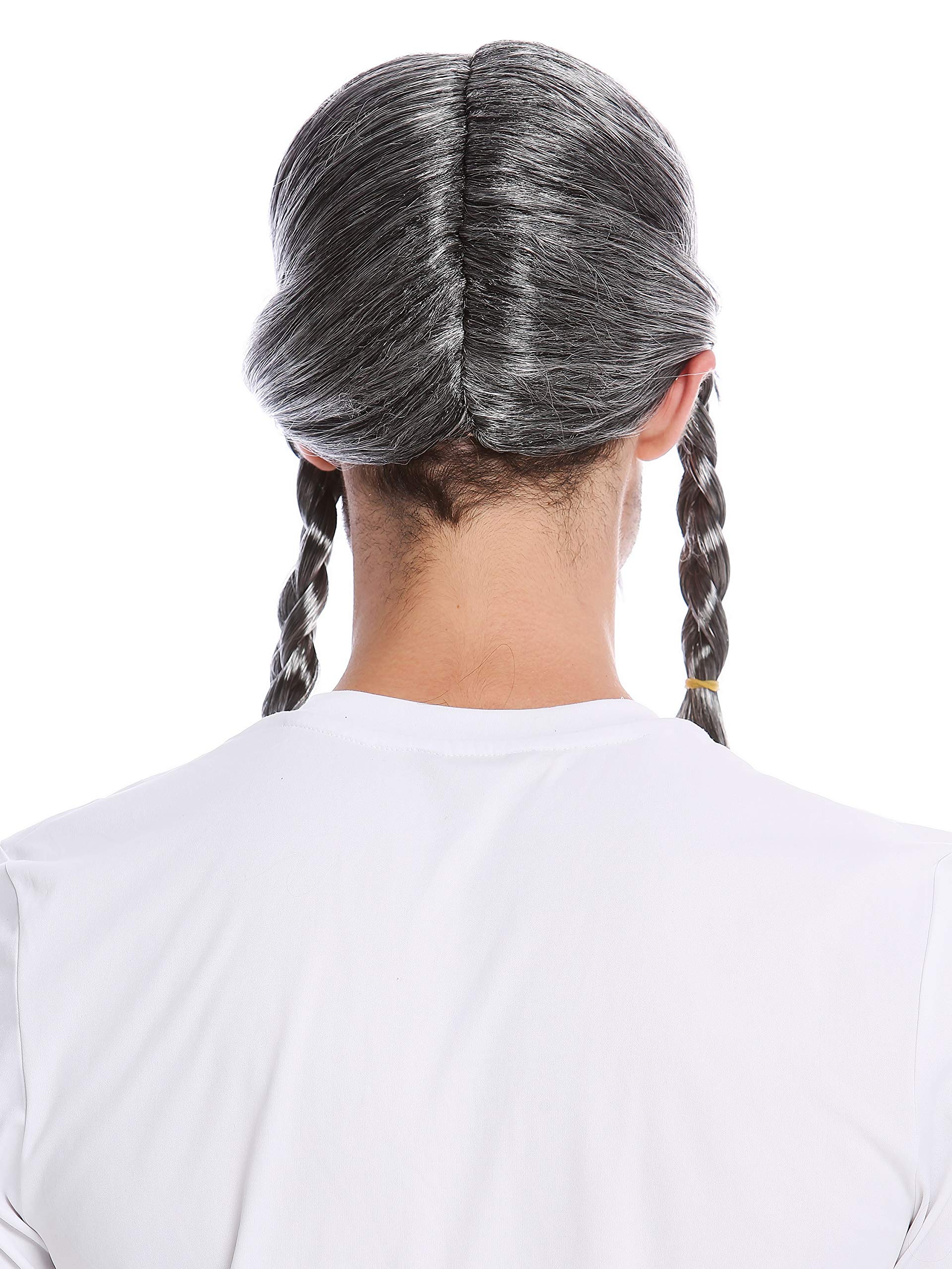 Set Parrucca E Barba Biondo Mogano Con Trecce – Costume Vichingo E Gallo Per Carnevale E Halloween, Stile Celta E Normanno - 2