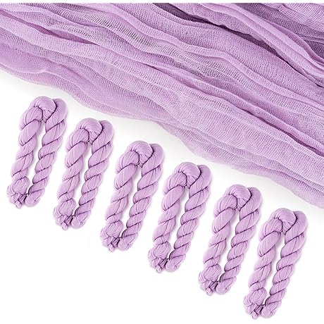 Lilac Cheesecloth Table Runner Adds Rustic Charm To Any Table