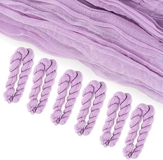 6 Pack Cheese Cloth Table Runners, 10 Foot Cheesecloth Table Runner Boho, Cheesecloth Table Runner 35x120, Lavender Cheesecloth Table Runner, Purple Table Runners, Wedding Arch Draping Fabric