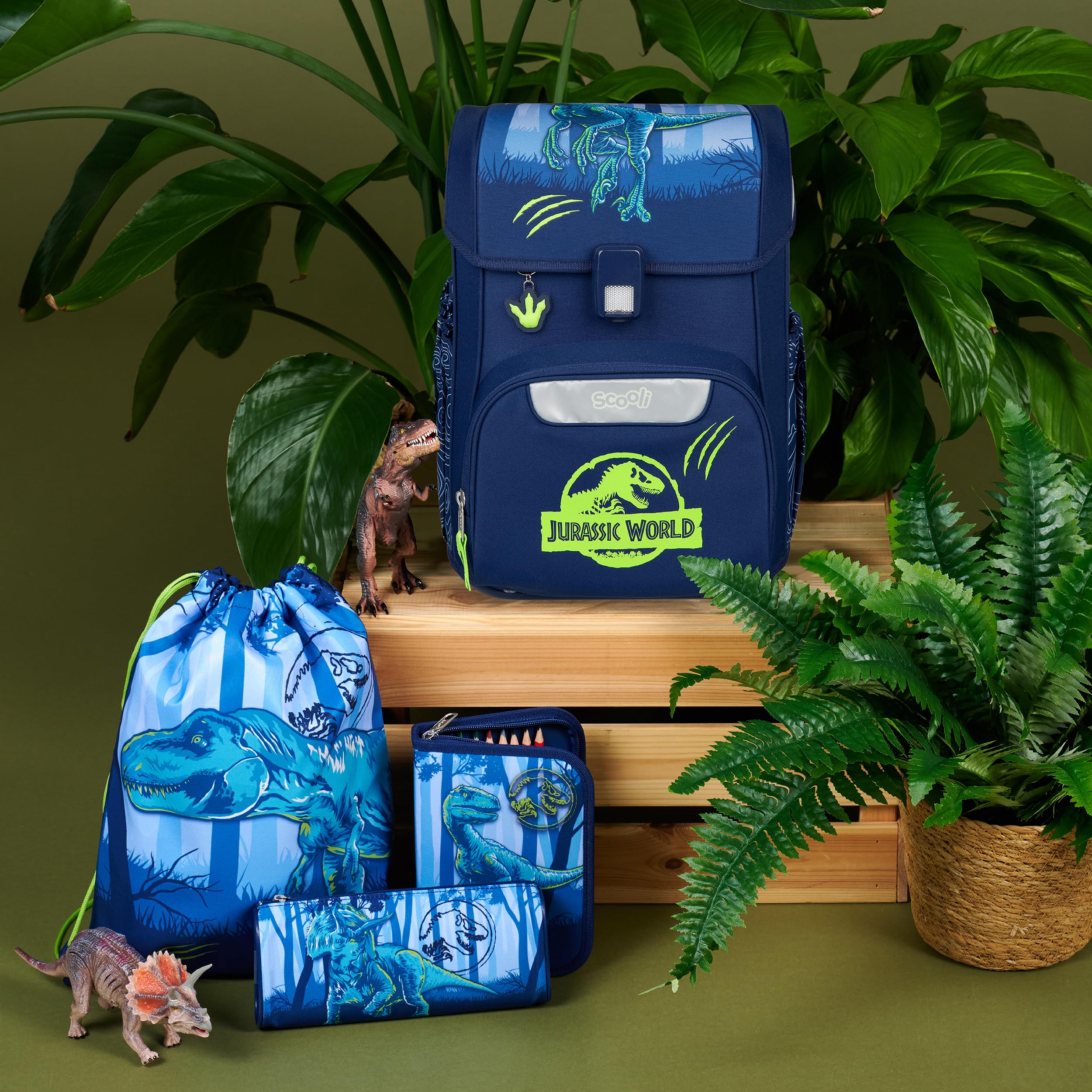 Scooli - EasyStart set di zaino scolastico - zaino scolastico ergonomico per la scuola primaria - set composto da più pezzi