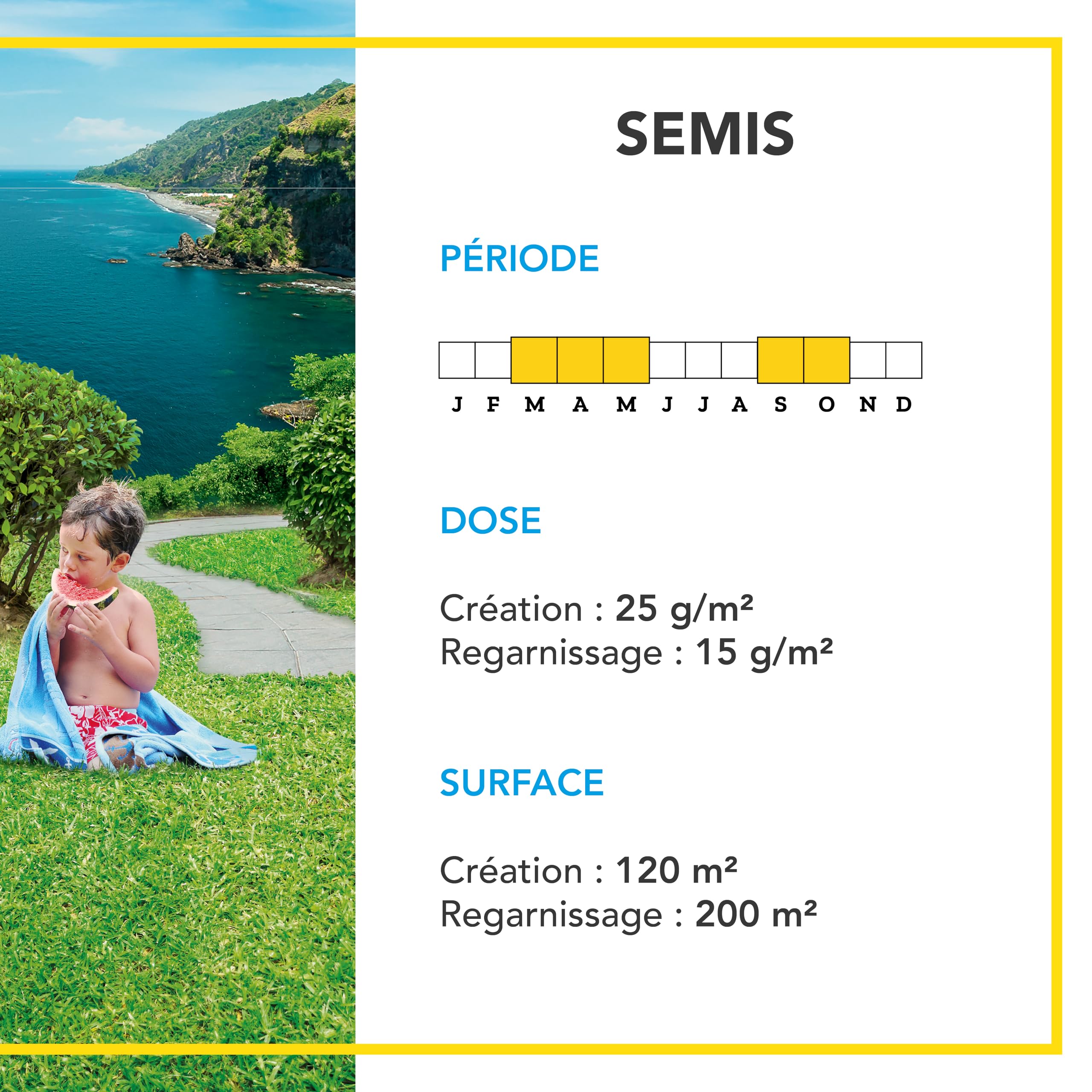 Barenbrug Gazon Littoral & Fortes Chaleurs 3kg Résistant Sécheresse Embruns