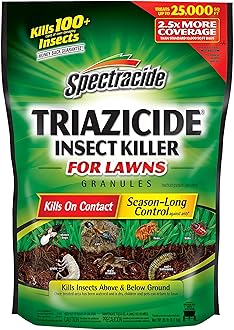 Spectracide Triazicide Insect Killer For Lawns Granules, Kills All Listed Lawn-Damaging Insects, 20 lb bag
