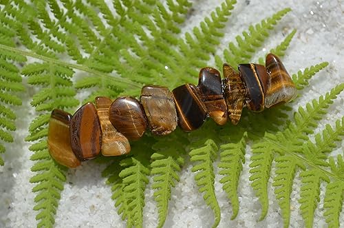 Miniatura 7 de Pinza para el cabello con pasador francés con piedra de ojo de tigre dorado