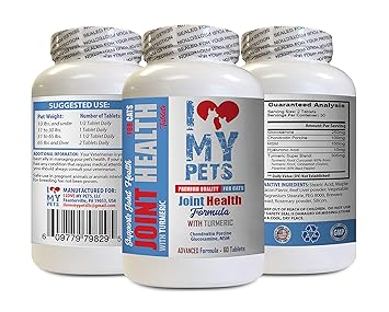 I LOVE MY PETS LLC Hip and Joint Support for Cats - Cats Joint Health with Turmeric - Powerful Formula - VETS Choice - chondroitin for cat - 1 Bottle (60 Treats)