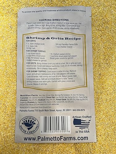 Miniatura 4 de Palmetto Farms Yellow Stone Ground Grits 2 libras sin OMG sólo maíz totalmente Natural sin aditivos natural sin gluten producidos en instalaciones