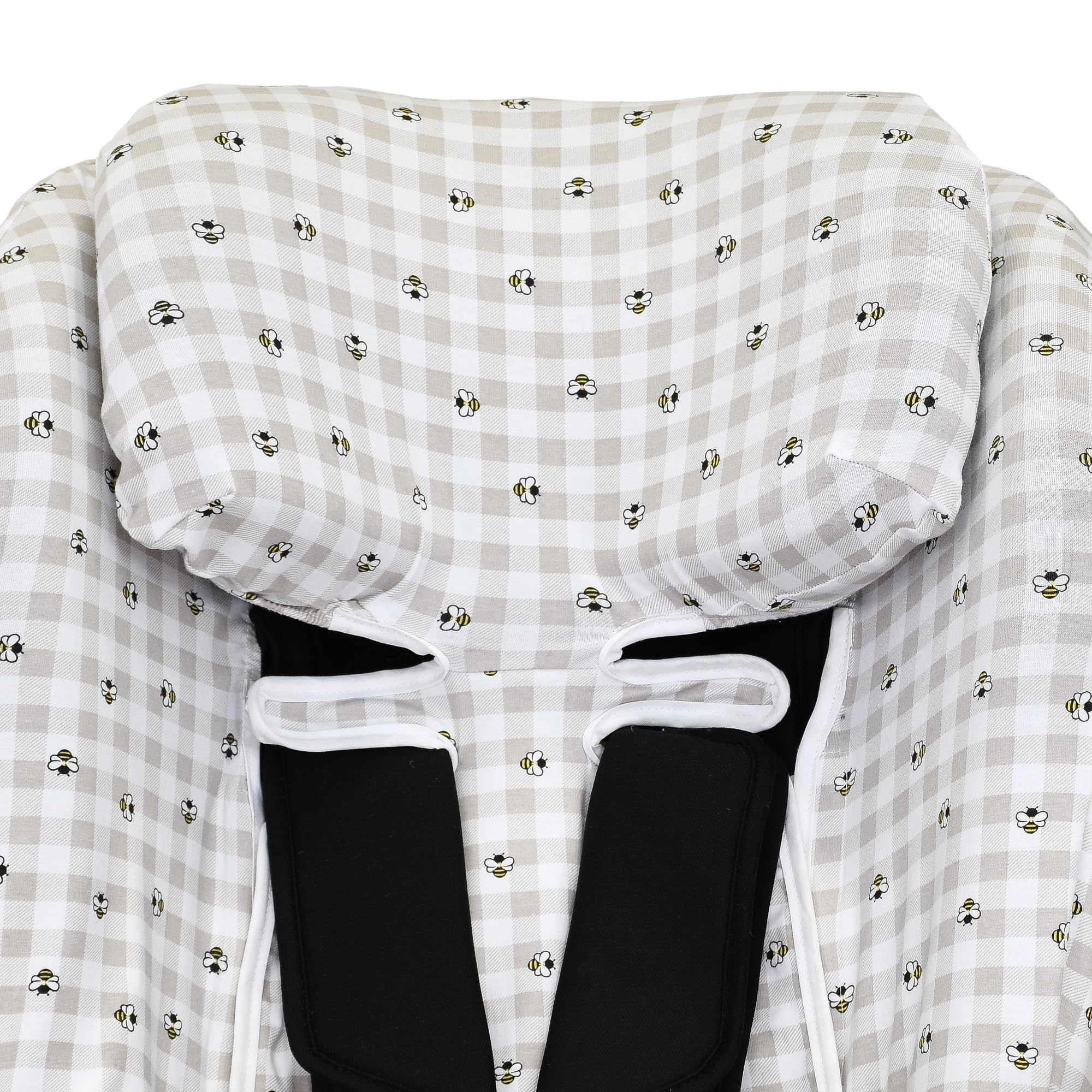 JYOKO Funda para Silla Compatible con Axkid Minikid 4, 4 Pro, Minikid MAX, Movekid y Move en Algodón Orgánico Suave y Transpirable para máximo Confort de tu bebé (Picnic Vichy)