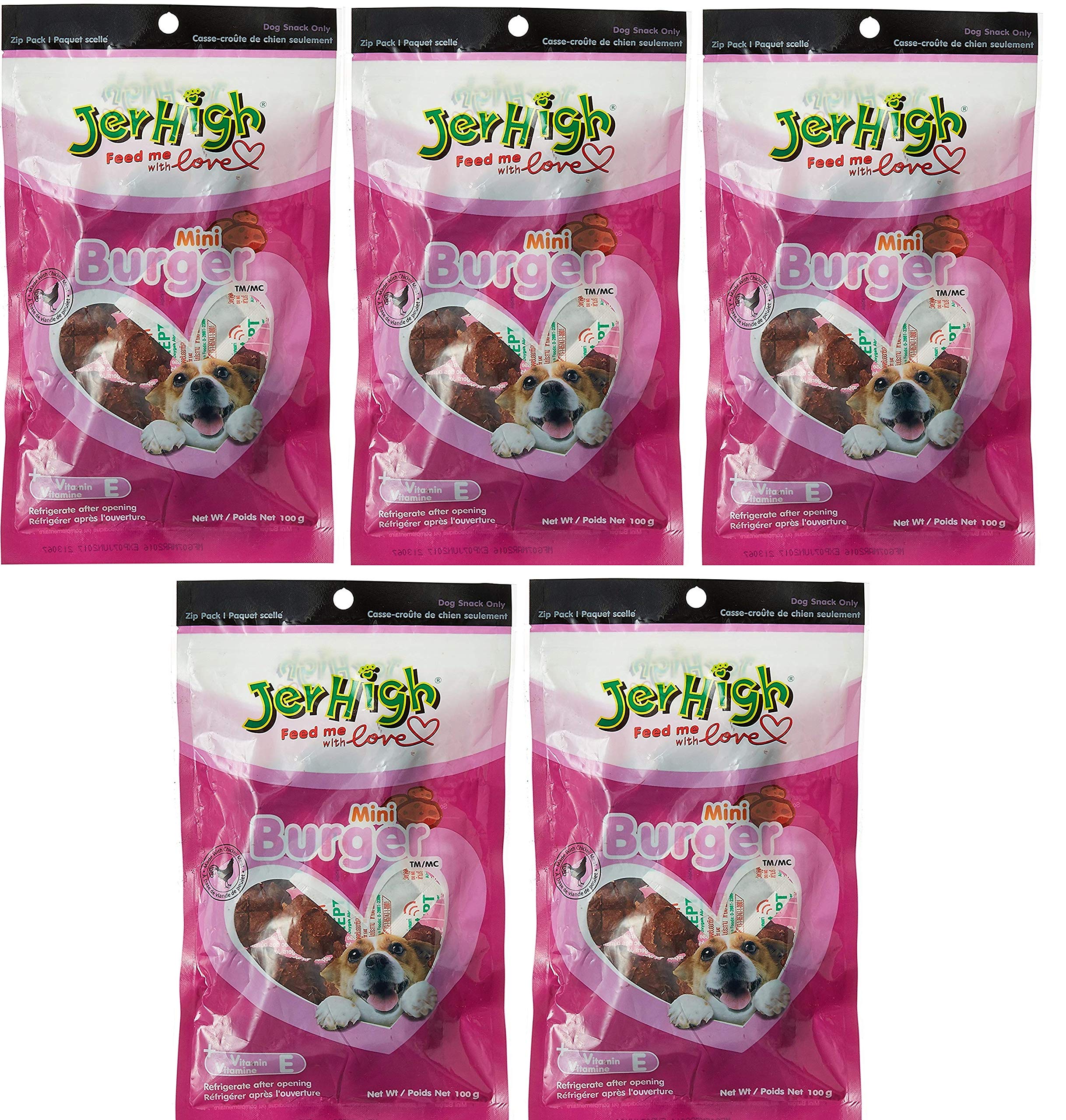 JerHigh Dog Treats Flavor (Mini Burger 100 gm (Pack of 5)) (B07Y6GYDC9) Amazon Price History, Amazon Price Tracker