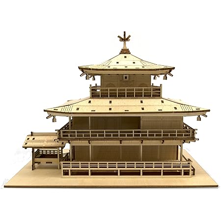 Amazon メタリックナノパズル ゴールドシリーズ 金閣寺 立体パズル おもちゃ