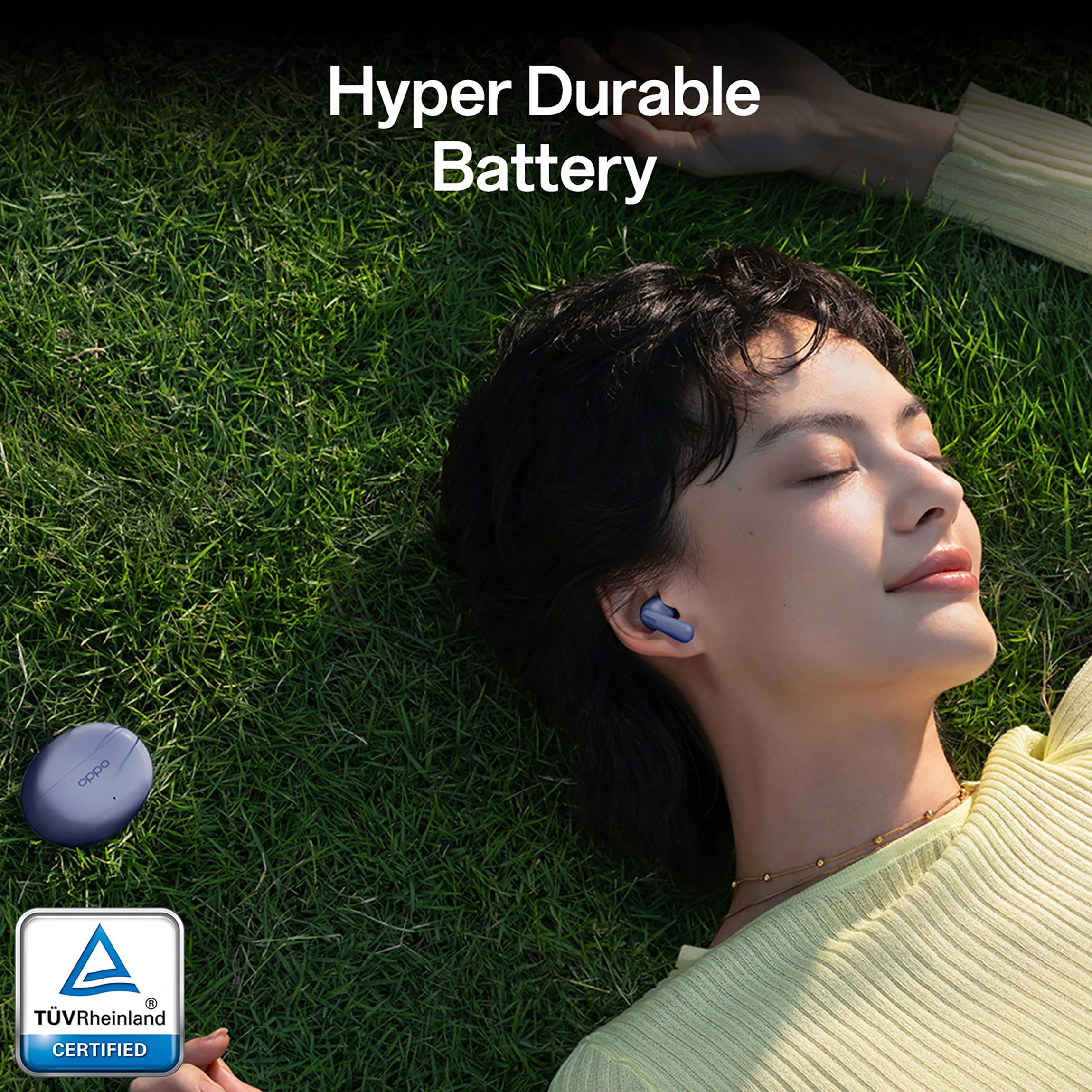 Oppo Enco Bud 3Pro+ True Wireless in Ear Earbuds with 12.4mm Driver and 32dB ANC, 43Hrs Playtime,Low Latency,Fast Charging,BT 5.4,IP55 (Sonic Blue) — Amazon image 2