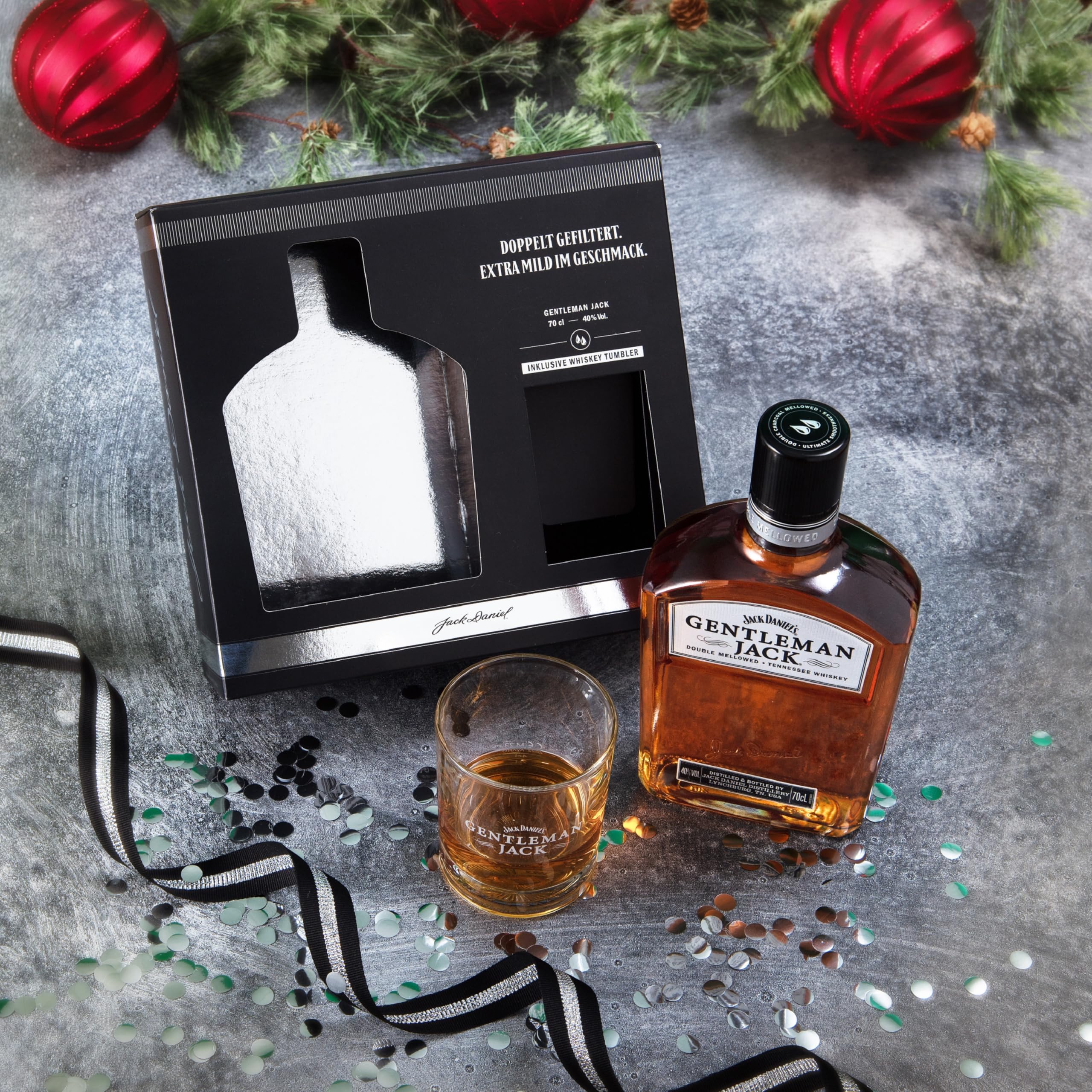 Jack Daniel's Gentleman Jack Tennessee Whiskey Geschenkset 0,7 l - 40% Vol.