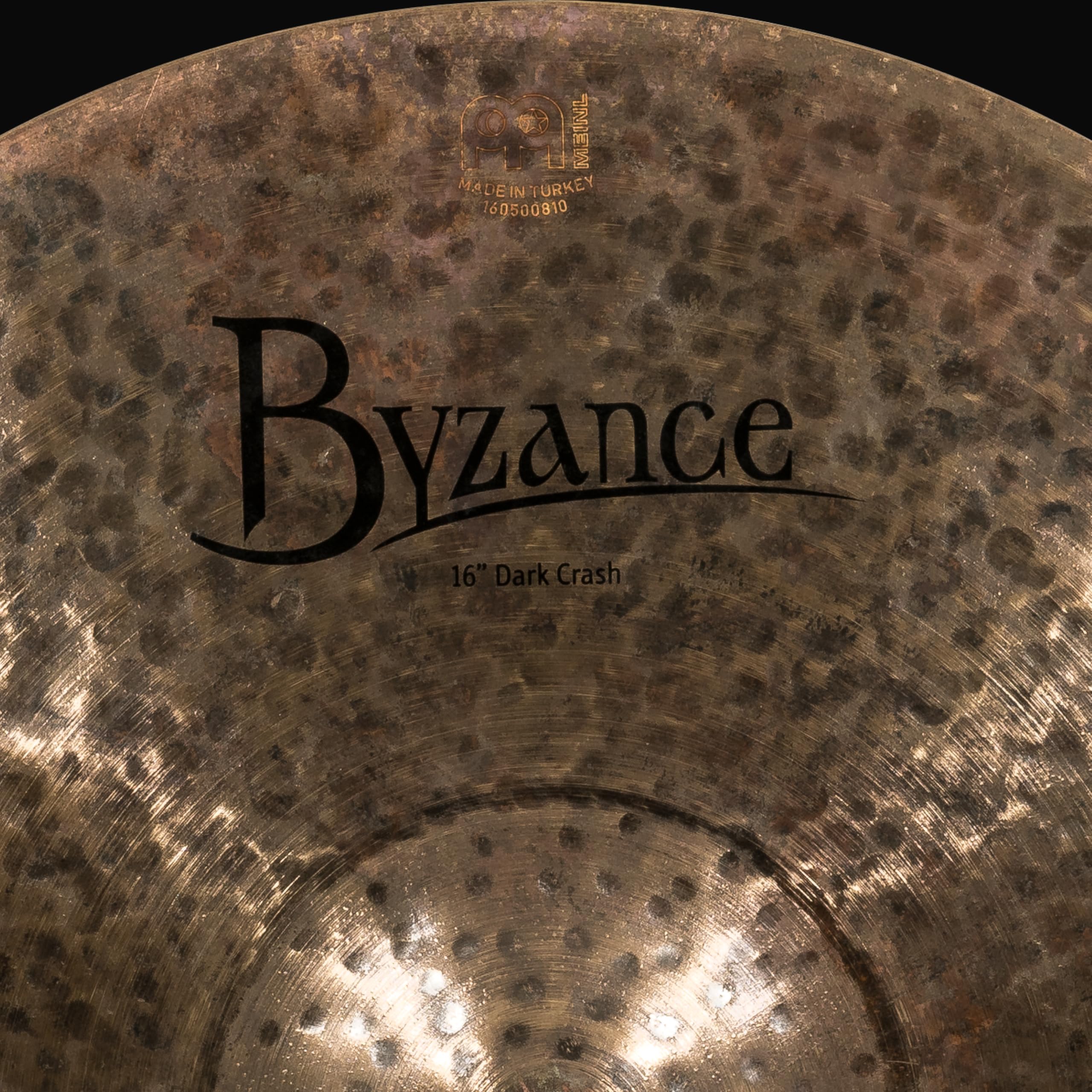 Meinl Cymbals Byzance Dark Crash 16 Zoll (Video) Schlagzeug Becken (40,64cm) B20 Bronze, Dunkles Finish (B16DAC)