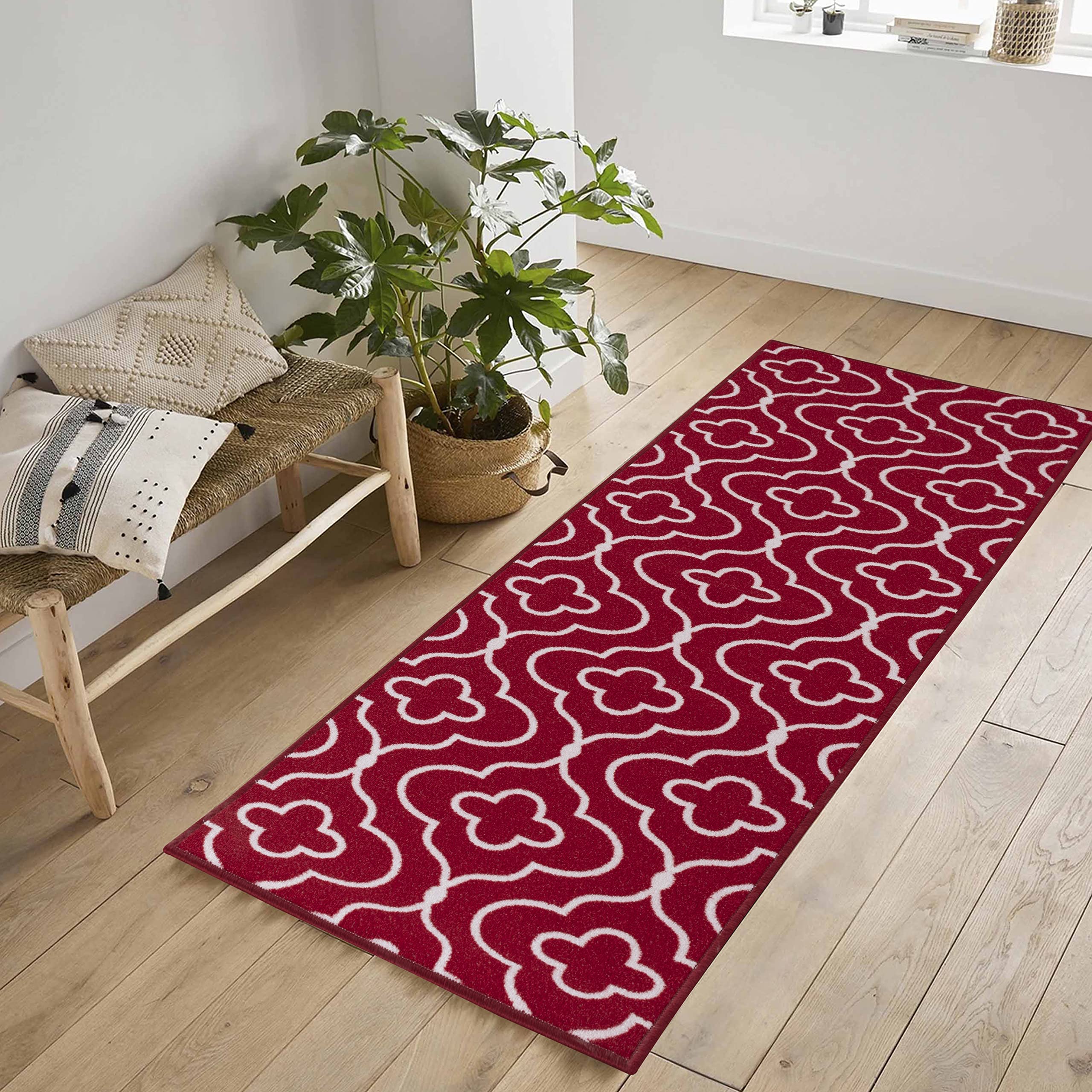 Washable Door Mat Kitchen Mats Non Slip Geometrical Design Hall Runner- Indoor Door Mat - Hallway-Passage Corridor Doormats - Floor Mat — view 91