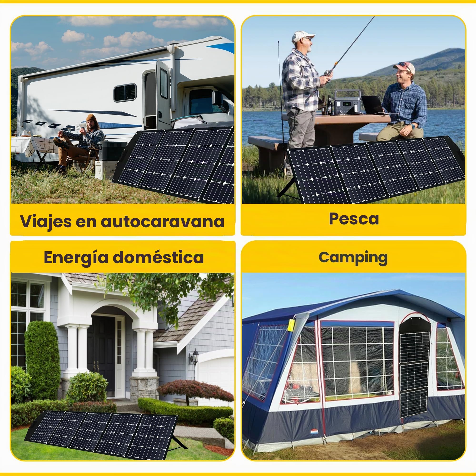 Offgridtec FSP-2 - Módulo solar plegable (225 W, con células de contacto Sunpower, sin regulador de carga)