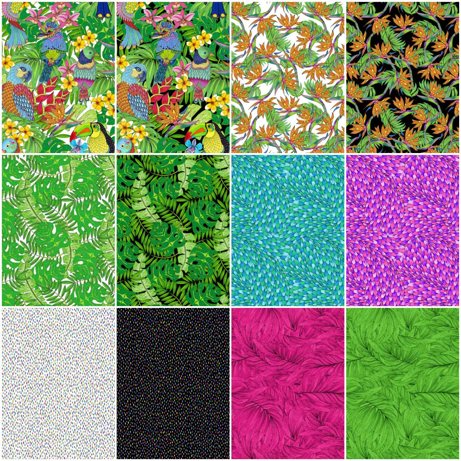 Wilmington Prints Fabrics Tropical Flair Hello Angel 5 Karat Crystals Charm Pack Squares