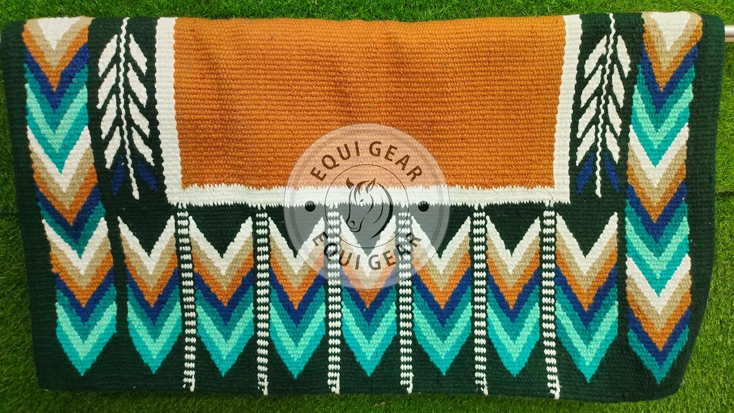 Horse Western Show Saddle Blanket/New Zealand Wool Western Saddle Blanket Top Wool Pad Sensor Flex (Customization Available) N349