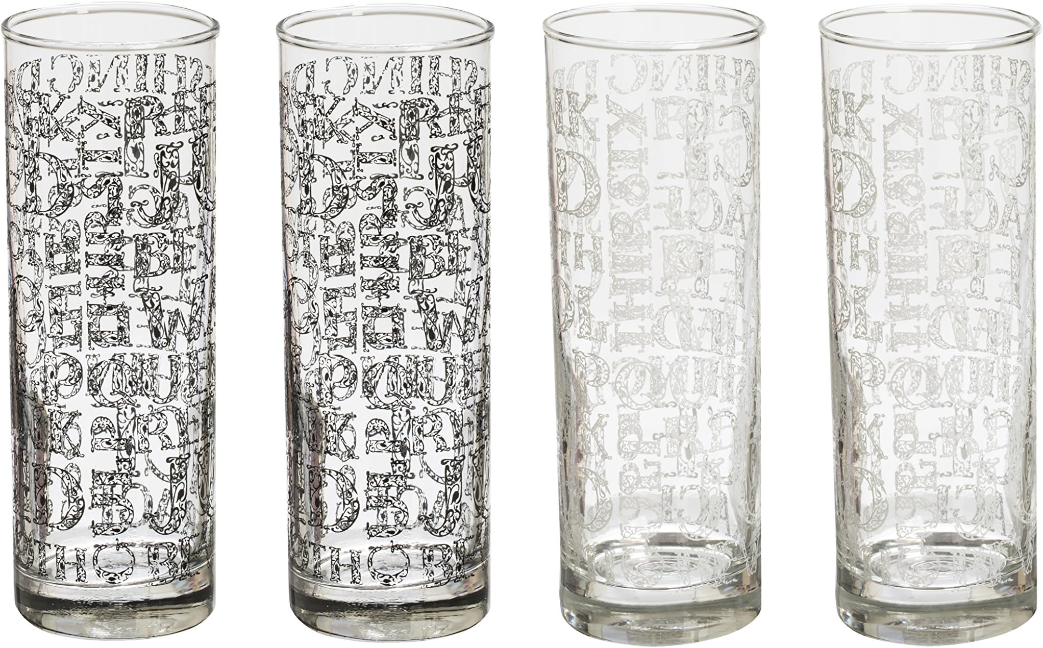 RavenheadSoho Set of 4 Decorated Tumblers