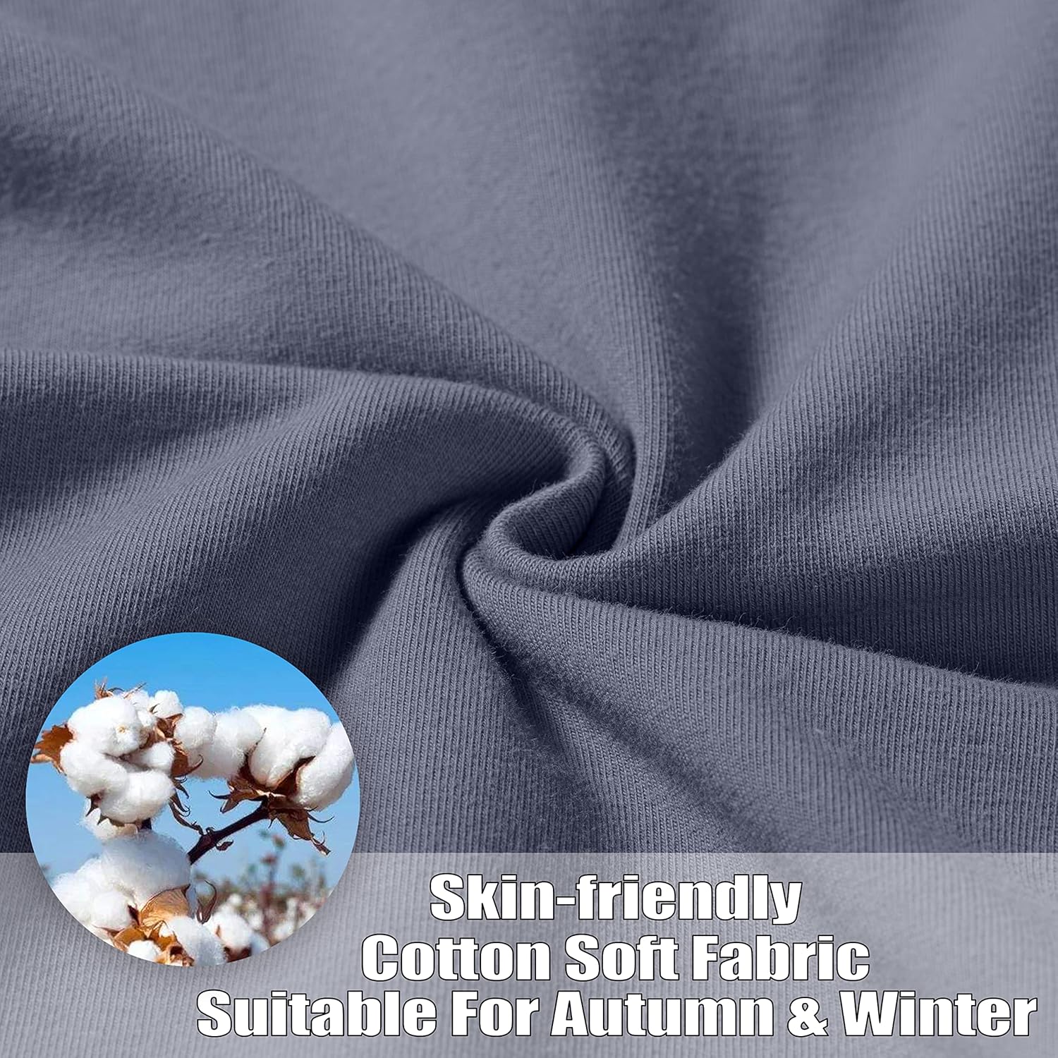 SANTINY Women's Cotton Sweatpants Yoga Lounge Casual Pants Open Bottom Sweat Pants for Women with Pockets - Image 4