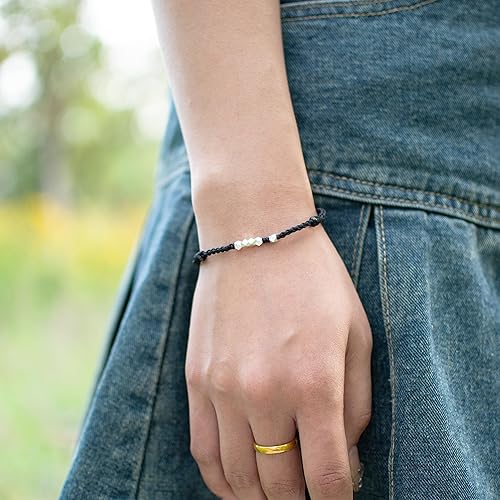 Miniatura 6 de Pulsera de cuerda roja hecha a mano, pulsera de buena suerte para mujeres y hombres, regalo de cumpleaños, aniversario, amistad, ajustable