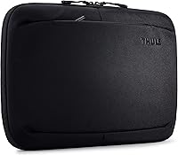 Thule Subterra 16" MacBook Sleeve - Protective Black Laptop Case with Quick Access Zipper & Accessory Pocket
