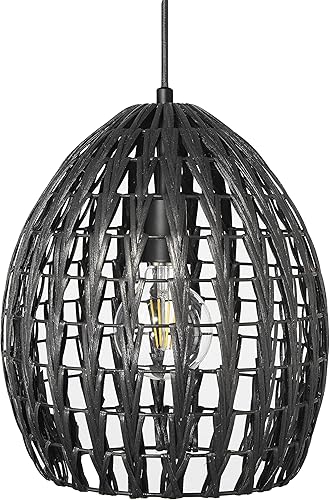 Miniatura 5 de Robert Stevenson Lighting Persephone - Lámpara de techo de ratán tejida a mano y metal, natural