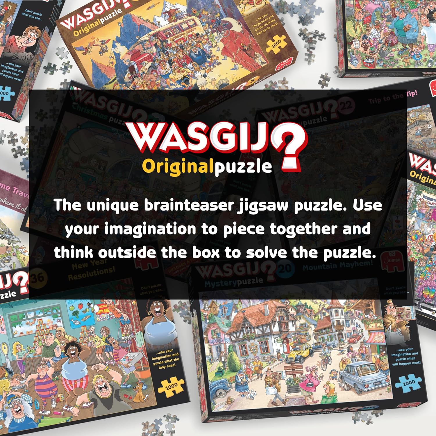 Wasgij Retro Original 8 High Tide | Jigsaw Puzzle for Adults 1000 Pieces| The Brain Teasing Jigsaw Puzzle | 68 x 49cm Display | Jumbo