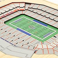 Vista 3 de YouTheFan NCAA Florida Gators Arte de Pared 3D StadiumView de 5 Capas - Estadio Ben Hill Griffin, 13.00" x 17.00