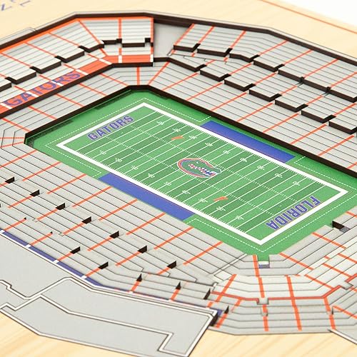 Miniatura 3 de YouTheFan NCAA Florida Gators Arte de Pared 3D StadiumView de 5 Capas - Estadio Ben Hill Griffin, 13.00" x 17.00"