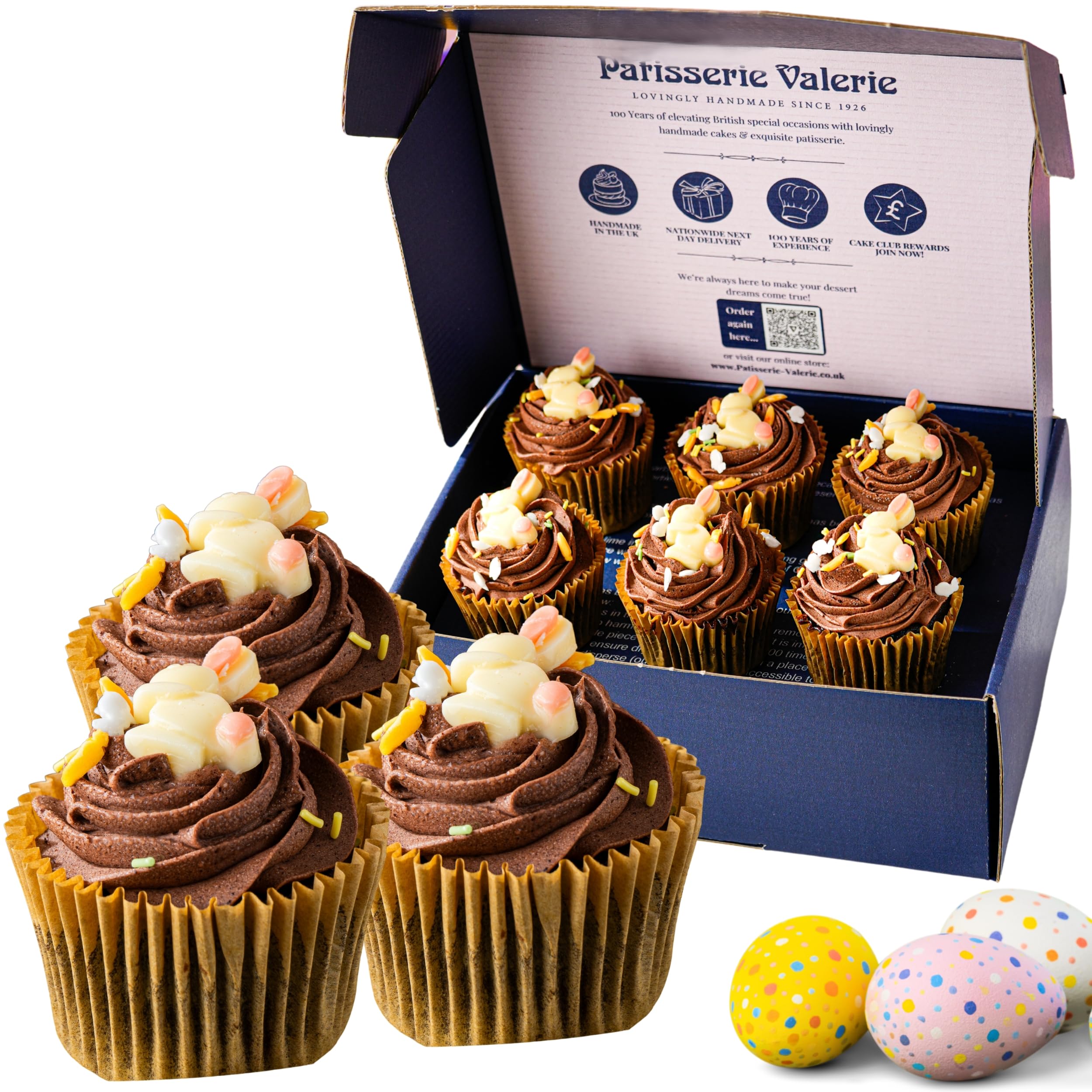 Patisserie Valerie Mini Cake Box Cupcake Sized Cakes Black