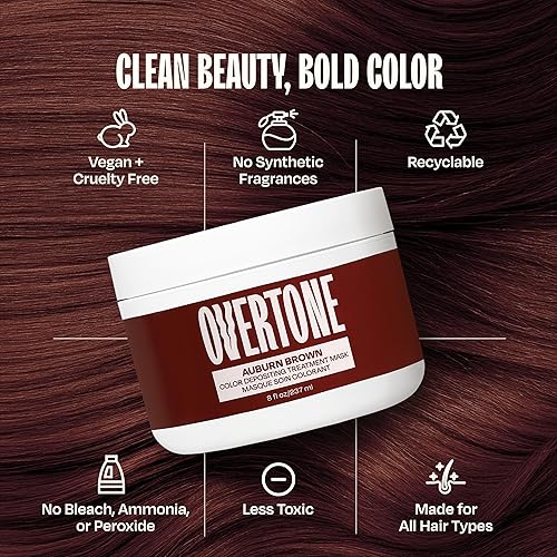 Miniatura 146 de Overtone - Acondicionador de tinte semipermanente para el cabello, 8 onzas, cabello natural y teñido, con manteca de karité y aceite de coco Azul