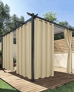 HolidayIdeas 54"x84" Light-Filtering Grommet Curtains, Cream, 4-Pack