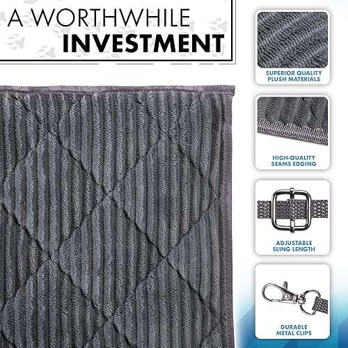 Miniatura 9 de Hamaca de hurón para jaula  Clips de felpa doble para colgar literas  perfecta para 2 o más mascotas pequeñas (ratas, hurones, hámsters, cobayas,