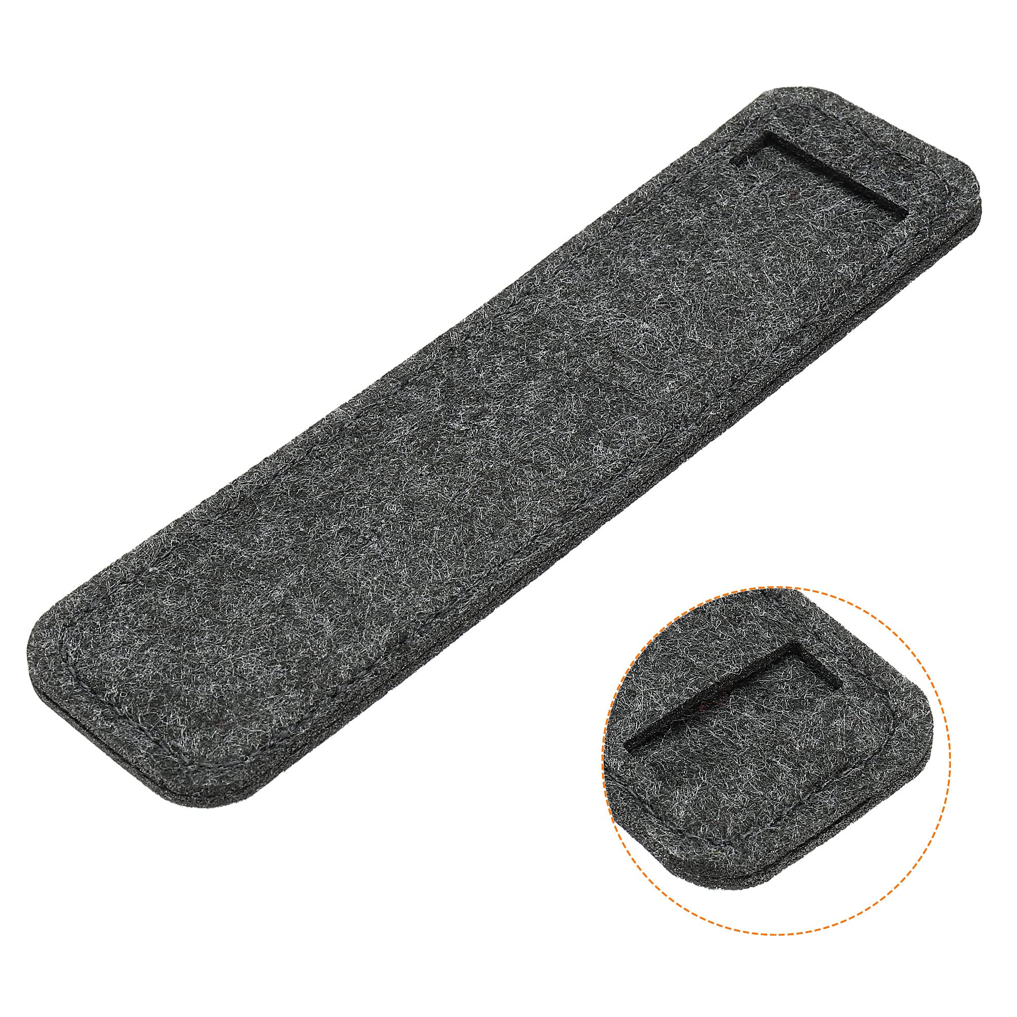 PATIKIL Felt Pen Case 4 Pack Pencil Bag Mini Pocket Protector Storage Sleeve Pouch Holder, Dark Gray, Dark Grey - Image 4
