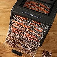 Vista 8 de Excalibur Deshidratador eléctrico de alimentos Serie Performance de 10 bandejas con control de temperatura ajustable, incluye bandejas de secado