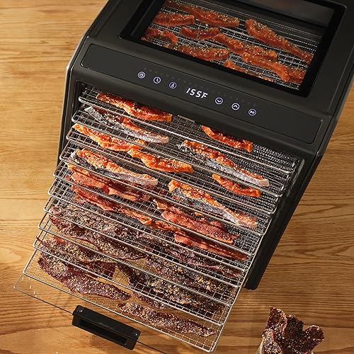 Vista 35 de Excalibur Deshidratador de alimentos de la serie Select de 10 bandejas para carne seca, frutas, verduras, hierbas, golosinas para mascotas, acero