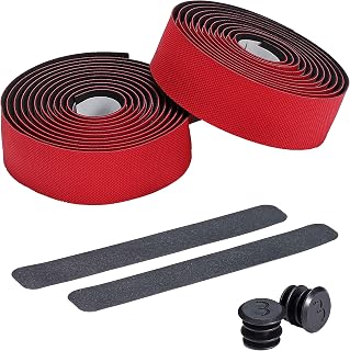 BBB Cycling - Cinta para manillar antideslizante, a prueba de golpes especial para bicicletas de carretera y ciudad. Color Rojo. Tamaño único - Modelo Flex Ribbon BHT-14