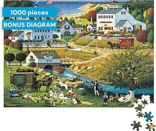 Vista 32 de Buffalo Games - Charles Wysocki - Witch's Bay - Rompecabezas de 1000 piezas para adultos - Rompecabezas desafiante perfecto para noches de juego