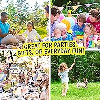 Vista 6 de Maxx Bubbles Paquete de 24 varitas de burbujas a granel de 14.6 pulgadas para juguete de verano, uso de actividades al aire libre e